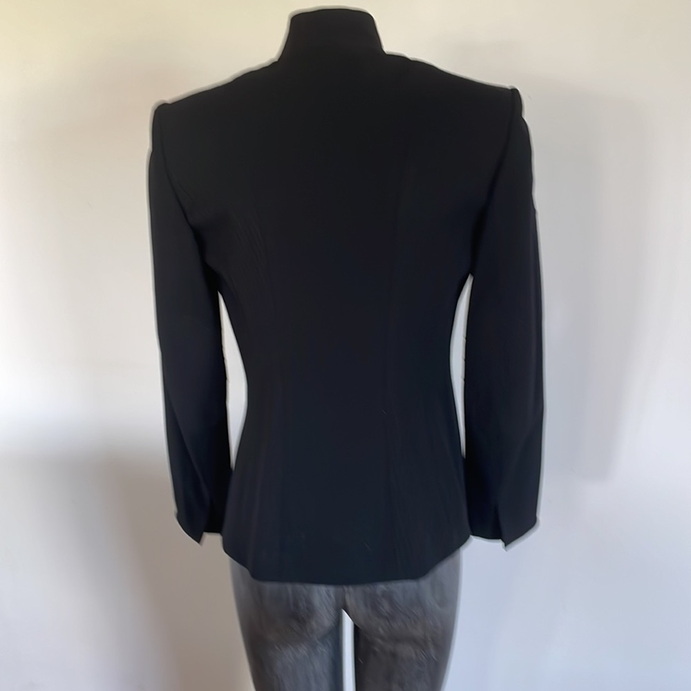 Pin-Striped Black Jacket-Designer - Picture 3 of 9